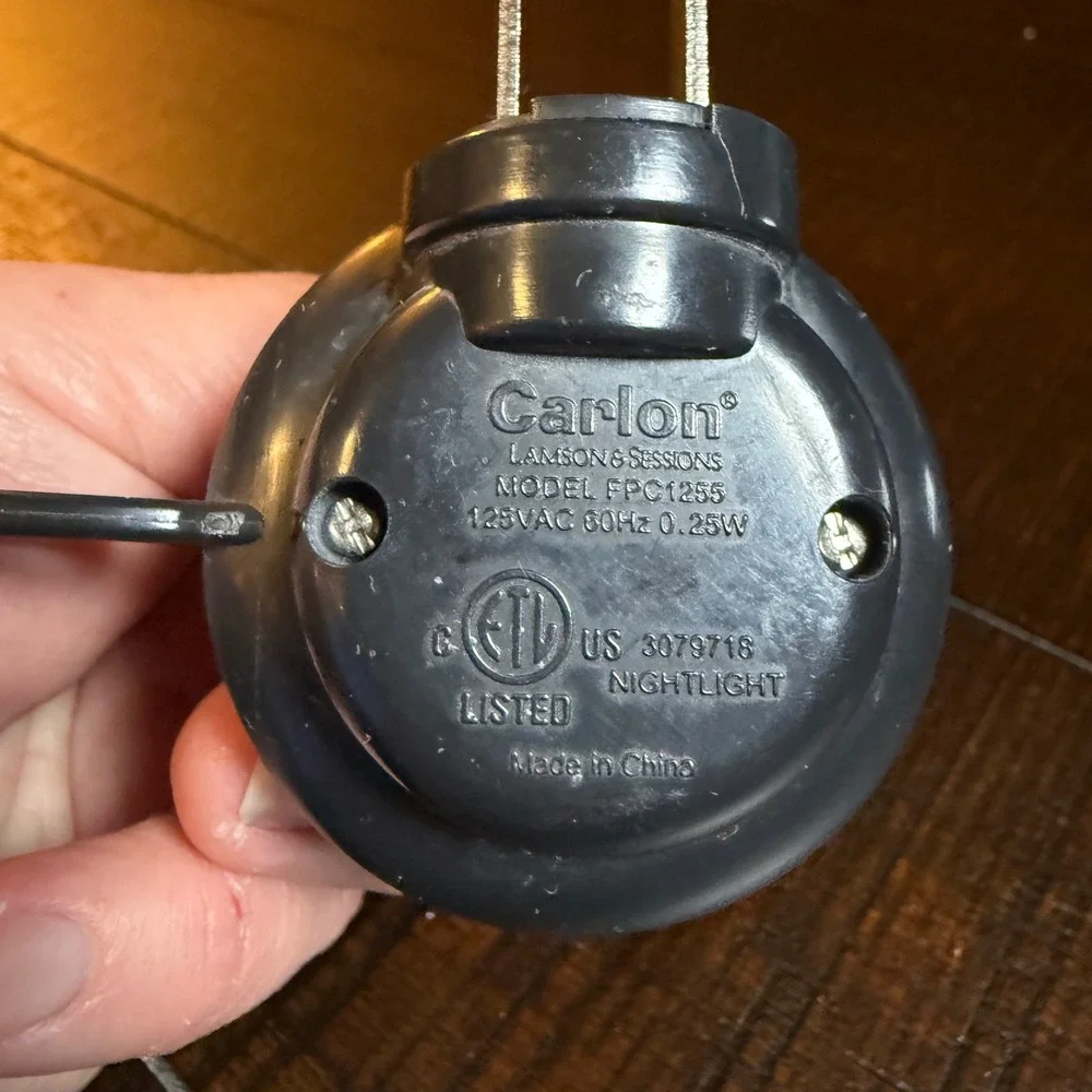 Vintage Primative Dipped Jack O Lantern Plug Night‎ Light Halloween Decor Carlon